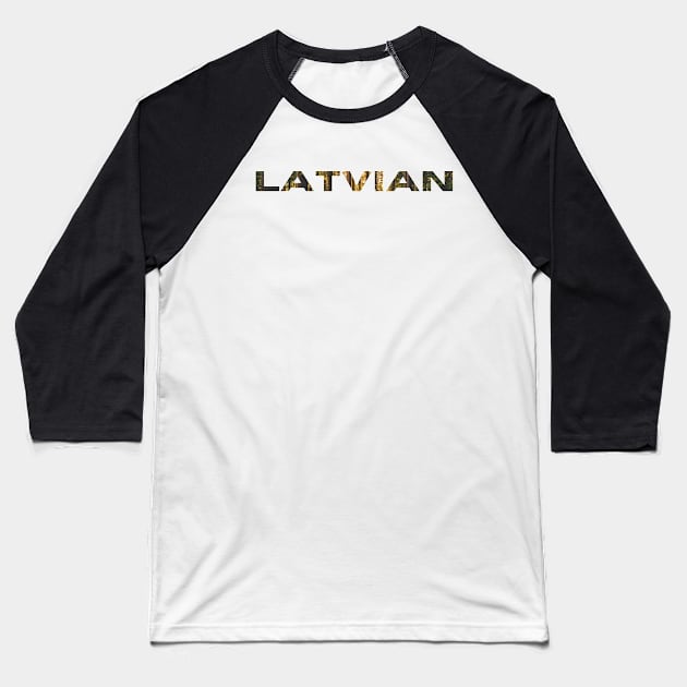 Laviju raksti latvietis - Latvian forest Baseball T-Shirt by LukjanovArt